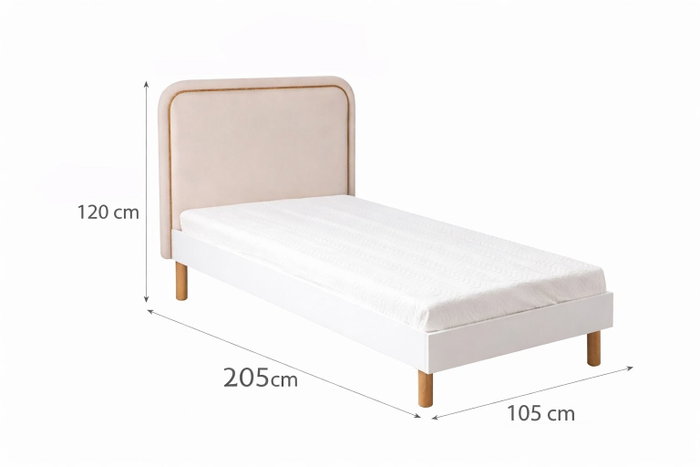 Hanah Home Cama Individual Vita Bohem Blanca